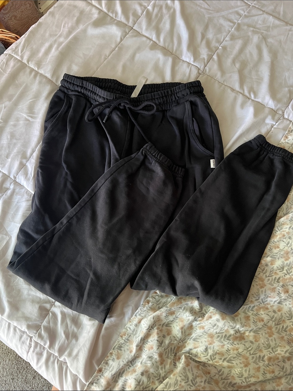 Fabletics Black Drawstring Jogger Pants
